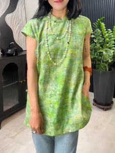 QINGNAER | Loose and Slimming Loose Fit Short Sleeve Shirt