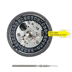 GEEKTHINK | Đồng Hồ Cơ Tự Động Black Date Mặt Số Độ Chế Cho Bộ Máy NH35 Núm Titan Ở Vị Trí 3.8 3 6 Dụng Cụ Sửa Chữa Tự Làm Cho Thợ Đồng Hồ NH35A