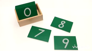 Montessori Sandpaper Number Flash Cards Early Learning Educational Toy for Children Kids Infant