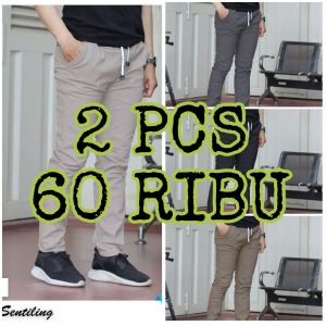 PAKET CELANA CHINOS PANJANG 60 2PCS CUCI GUDANG BURUAN SEBELUM HABIS