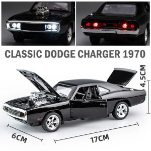 1:32 Simulation Challenger 1970 Fast Alloy Classics Car Model Diecasts & Toy Vehicles Furious Cars Decoration Toys Children Boy