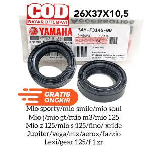 ORI 1SET SEAL SHOCK DEPAN 2PCS YAMAHA MX 135 MX NEW MX KING 26x37x105 COD MURAH BJM