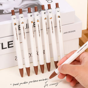 5Pcs Capybara Gel Pen Cartoon Square Writing Pen Capibala Student Stationery Kawaii Press Neutral Pens