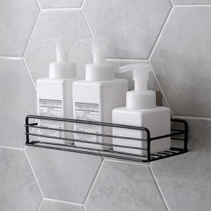 Homenhome Non Perforated Wall Mounted Shower Gel Storage Rack in Household Restrooms