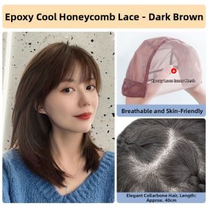 Afuluodi | Full Wigs Shoulder Length Real Human Hair Invisible Stitches