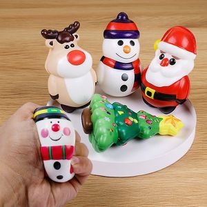 Christmas Toys Santa Claus Christmas Tree Squeezing Bouncing Toy 2025 Stress Relief Gift Christmas Party Decoration Ornament