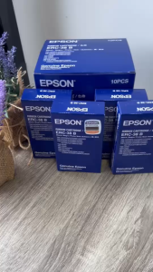 Epson ERC-38B ตลับผ้าหมึกดอทเมตริกซ์แท้ 10 ตลับ แพค
