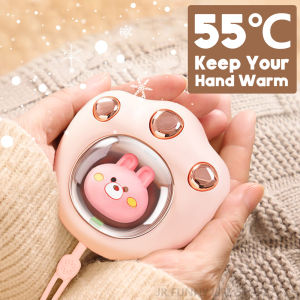 2400mah Mini Portable Hand Warmer Cat Paw Cute Winter Heater Quick Heating USB Rechargeable Pocket Electric Hands Heater