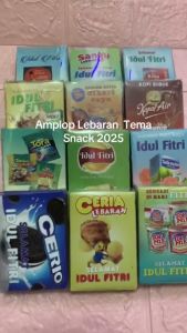 Amplop Lebaran Angpao Viral Unik Tema Snack 2025 Ukuran M Isi 10 Pcs