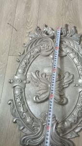 Nhôm đúc gương hoa trang trí kích thước 50x30