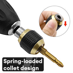 1PC 60mm 1/4 Inch Hex Shank Drill Chuck Quick Change Drill Bit Screwdriver Impact Driver Convertor Adapter Tools for Chuck Fixing