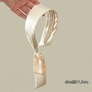 หมวกคล้องผมสไตล์ฝรั่งเศส ขอบกว้าง สายผูก หมวกคล้องผมสำหรับผู้หญิง สไตล์แฟชั่น ทรงปากกา หมวกคล้องผมป้องกันการลื่นได้ในชีวิตประจำวัน