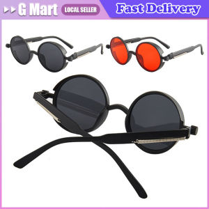 Vintage Punk Steampunk Sunglasses UV400 Round Frame Design Colored Lenses Glasses Eyewear Gothic Men Women Sunglasses Polarized ND Adjustable Dimming Sunglasses Retro Punk Round Mens Outdoor Fishing UV400 Driving Sun Glasses for Women