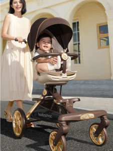 BBH Baby Stroller V16MAX Folding Lightweight Baby Wagon Reclining High Landscape Baby Pushchair Toddler Car Seat Child Transporter