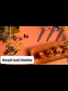 ( MY ACC ) Chopsticks Child Sumpit Anak Kids Alat Belajar Makan Karakter Lucu
