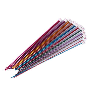 11 Size Tunisian Afghan Crochet Hooks Multicolor Aluminum Knitting Needles Hook Multicolour 2 - 8 mm