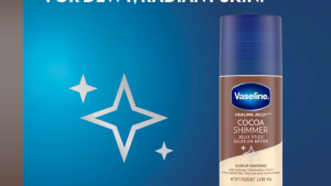 Vaseline Healing Jelly Stick 40g Cocoa Shimmer Glow Up Luminizer & All-Over Body Balm Petroleum Jelly for Dry Skin