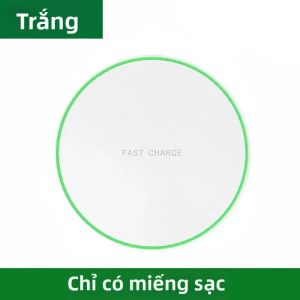 Sạc Không Dây Nhanh 15W Cho iPhone 17/12/X Pro Max/8 Samsung Galaxy S23 Xiaomi - Sạc Không Dây Tương Thích Với Đèn Báo LED Type-C