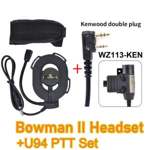 Tactical Hunting Outdoor Communication Headphone Bowman Elite II Headset U94 PTT For Kenwood Baofeng UV-5R Radio Accessories