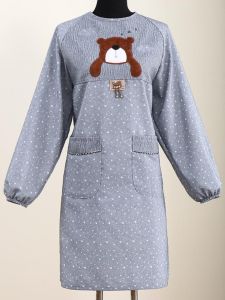 Fashionable Breathable Sleeveless Apron Womens Cover up Double Layer Cotton Polyester Home Workwear Dustproof Comfortable