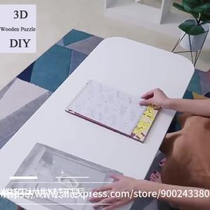 Wooden 3D Puzzle Sailing Boat Ship Model Wood Jigsaw DIY Assembly Kits Educational Toys For Children Kids Party Games Gift