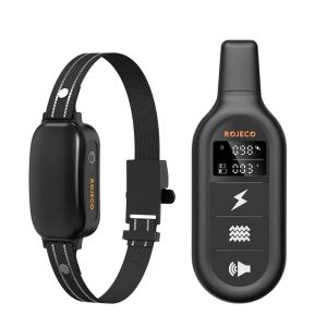 ROJECO | ROJECO Electric Dog Training Collar Digital Rechargeable Remote Control IPX7 Waterproof Vibrator Pet Dog Bark Stop Shock Collar