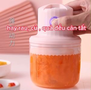 (MIỄNSHIP)Máy xay tỏi ớt sạc pin Máy xay hành tỏi xay thịt loại tốT - Dụng Cụ Xay Tỏi Ớt Kéo Tay Gia Đình Mini Cối Xay Tỏi Ớt Bằng Tay Đa Năng. Dụng Cụ Xay Nghiền Nhỏ Tỏi Ớt Gừng Rau Gia Vị Củ Quả