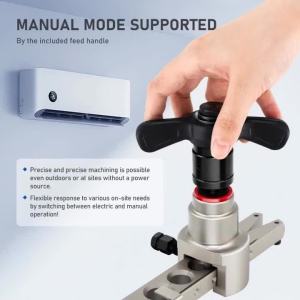 Copper Tube Expander Tool Ratchet Hand Electric Dual-use ST-R806A Reamer and Trumpet Flaring Tool Kit for Air Conditioner