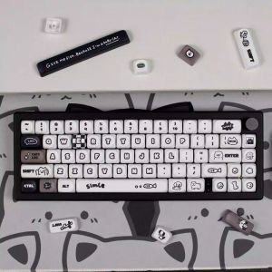 【Keycap only】dễ thương Chó mèo Keycap bé gái dễ thương hoạt hình cá tính 131 phím Moa hồ sơ PBT thăng hoa cho công tắc Cherry MX tự làm tùy chỉnh Bàn Phím Cơ wooting hi75 vgn98 F99 gmk67 rk87