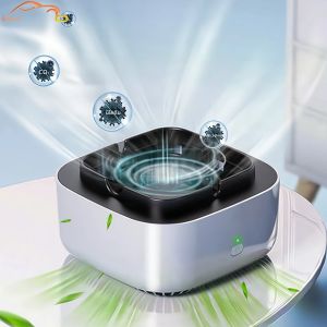 ที่เขี่ยบุหรี่เครื่องฟอกอากาศไอออนลบ Creative Household Square Purifying สําหรับลบกลิ่นควันน้ํามันหอมระเหย Smokeles ลด