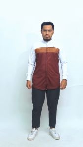 KHOIRUMMAH Kemeja Koko Full Print Jersey - Kemko Lengan Panjang - Quds