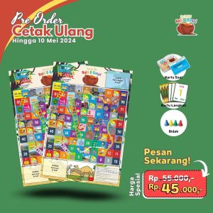 GMB Permainan Edukasi Anak Islami Ladder and Slider Serial Nabi dan Rasul Islamic Educational Adzkia Books / Mainan Ular Tangga Anak Islami