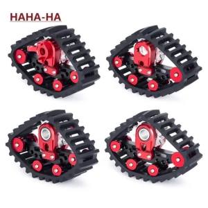 1/24 RC Crawler Metal Snow Track Wheel Tire Set for SCX24 Upgrade Parts Accessories