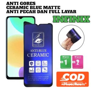 ANTI GORES KACA CERAMIC BLUE MATTE ANTI MINYAK INFINIX SMART 4 / SMART 5 / SMART 6 / HOT 8 / HOT 8 Lite / HOT 9 / HOT 9 PLAY / HOT 9 PRO / HOT 10 / HOT 10i / HOT 10 PLAY / HOT 1 TEMPERED CERAMIC BLUE MATTE ANTI PECAH FULL LAYAR / TG MATTE INFINIX