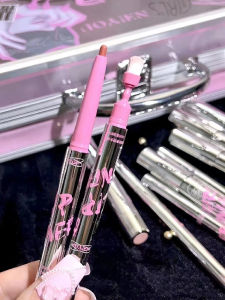 In Stock Neiyou Grapefruit Double-Headed Lip Liner Outline Lip Shape Waterproof and Durable Nude Ribbon Lip Brush Full Lips Female