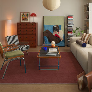 Blue Bauhaus Vintage Retro Luxury No Wash Custom Carpet