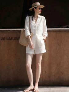 V.C.I | Retro Style A-line Loose Cotton Linen Shorts