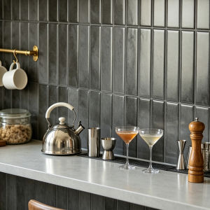 10 Sheets Ceramic Tile Stickers 3D Self-adhesive Wall Stickers Waterproof Wallpaper Kitchen Oil Resistant Stickers for Home