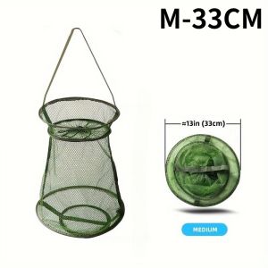 Durable Nylon Fishing Net Pocket Basket Shrimp Fish Trap /Carp /Eels Traps Fishing Net Outdoor Fishing Tackle