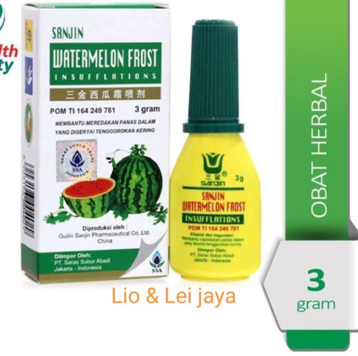 Sanjin watermelon frost insufflations/obat sakit tenggorokan