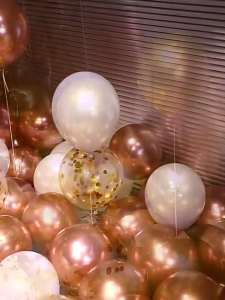 Set Balon Metalik 50pcs 10 Inch Chrome Balloon Latex Untuk Dekorasi Pernikahan Pesta