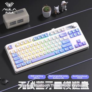 AULA-MOJING | Wireless Triple Mode Quiet Mechanical Feel Gaming Keyboard
