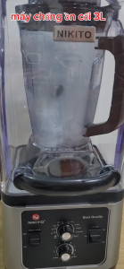 Máy Xay Sinh Tố Công Nghiệp NIKITO 3L-5500W Hộp Chống ồn Cao Cấp Bản Pro Hẹn giờ BH 3 Năm. Xay ĐáRau MáSinh Tố Đá Xay