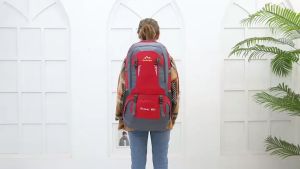 กระเป๋าเดินทาง HUWAI 60L 40L กระเป๋าเป้สะพายหลัง มากขึ้น สมบูรณ์สม่ำเสมอ เหมาะสำหรับการสวมใส่เดินทางเเลย์ปีนเขา 60L รายการสำหรับสมาชิก 40L สำหรับเล่นเส้นเลือด