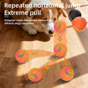 Interactive Smart Dogs Toys Balls - USB Automatic Moving Bouncing Ball for Puppy to Large dog-Electronic Pet Ball Christmas Gift