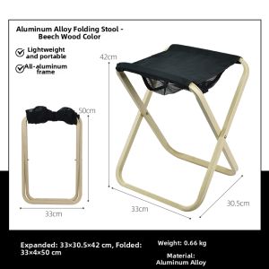 jeagutt | Portable Folding Camping Chair Thick Aluminum Alloy