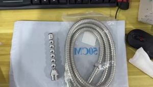 2pcs Portable Shower Equipment Set Stainless Steel Shower Extension Pipe Suitable for All Shower Kits Bathroom Accessories