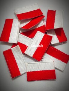 bordir bendera merah putih 3 x 5 cm
