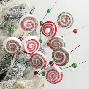 Christmas Decoration Candy Artificial Bouquet Xmas Tree Pendant Ornament for Home Decor New Year Navidad 2026 Gift Accessories