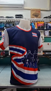 ไทยนี้รักสงบ เสื้อยืดเนื้อผ้ากีฬา